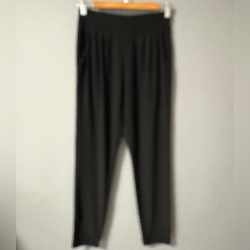 Jessica Simpson Black High-Waisted Pull On Stretchy Cropped Work Pants. X-Small